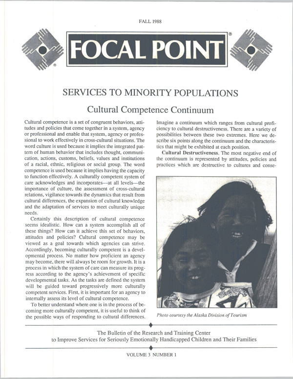 Fall 1988 Focal Point cover