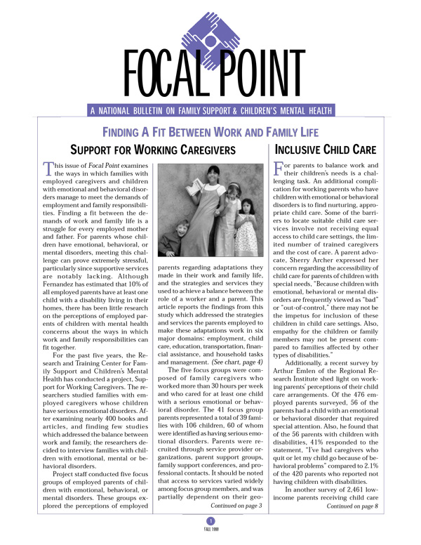 Fall 1999 Focal Point cover