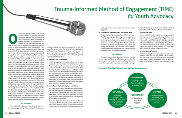 Trauma-Informed Method of Engagement (TIME) for Youth Advocacy