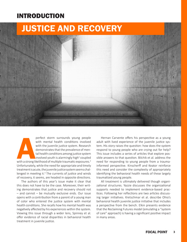 Introduction: Justice and Recovery