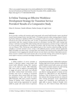 Is Online Training an Effective Workforce Development Strategy...? Journal article screenshot [enable images to see]