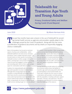 'Telehealth for Transition Age Youth' tipsheet [enable images to see]