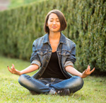 Young adult in meditation [enable images to see]